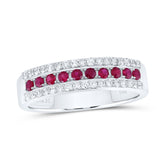 1/4CTW-DIA ANA M 1/4CTW RD-RU NAT GEM BAND
